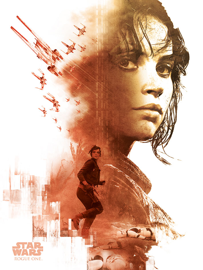STAR WARS ROGUE ONE – JYN RED (CANVASS PRINT)
