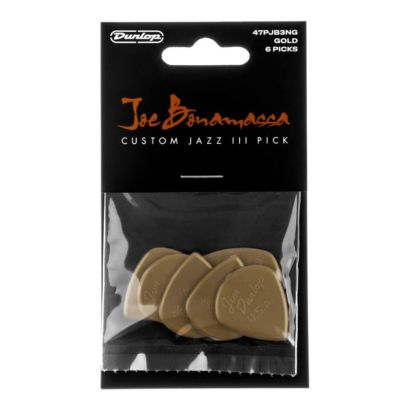 Joe Bonamassa Jazz III Gold 6 Pack Picks