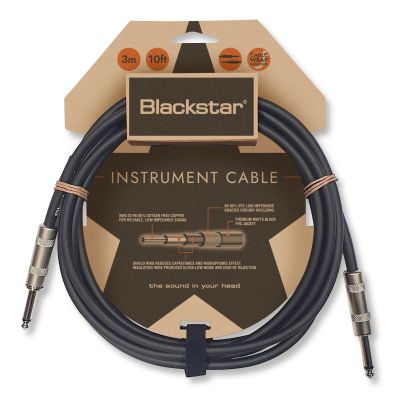 3 Meters Standard Instrument Cable Straight ¼” Jack to Straight ¼” Jack