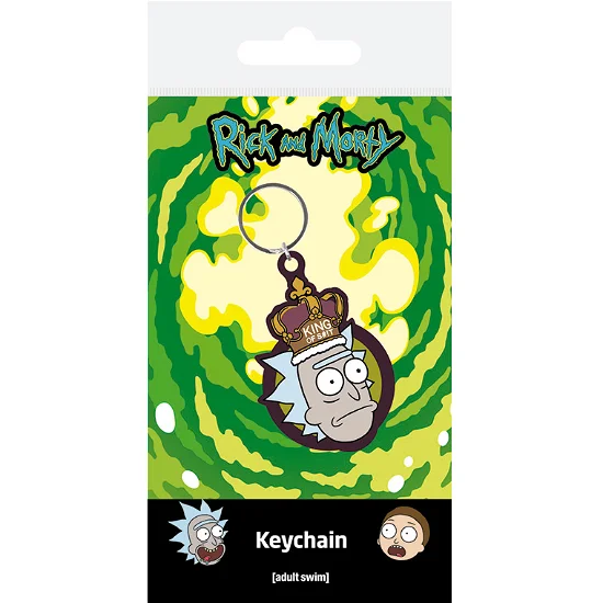 RICK AND MORTY – KING OF S**T (RUBBER KEYCHAIN)