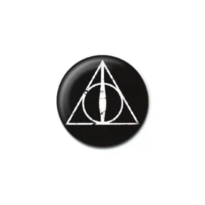 HARRY POTTER – DEATHLY HALLOWS LOGO (BUTTON BADGE)