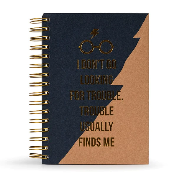 HARRY POTTER – TROUBLE USUALLY FINDS ME (A5 WIRO NOTEBOOK)