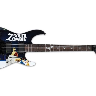 LTD Kirk Hammett White Zombie Signature Electric Guitar Includes Hard Case