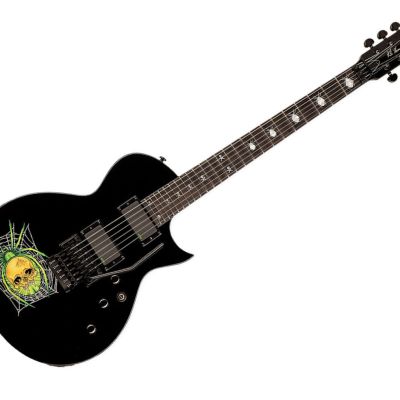 LTD LKH3 Kirk Hammett 30th Anniversary Black Spider Graphic Guitar, Includes Hard Case