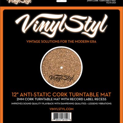 Vinyl Styl 12″ Anti-Static Cork Turntable Mat