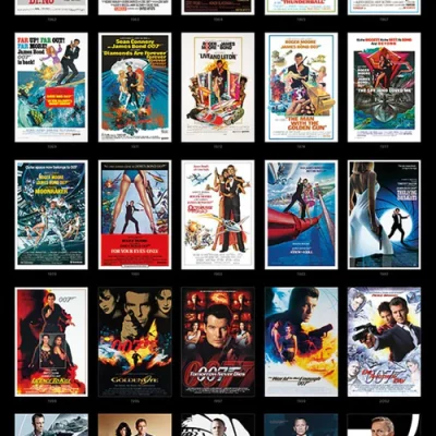 Poster James Bond 25 Films 61×91,5cm – (MAXI POSTER)