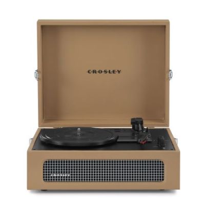 CROSLEY VOYAGER PORTABLE TURNTABLE WITH BLUETOOTH OUT – TAN