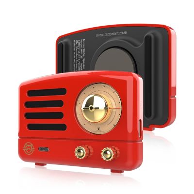 MUZEN OTR Sticker Magnet Fridge Bluetooth Speaker-Red